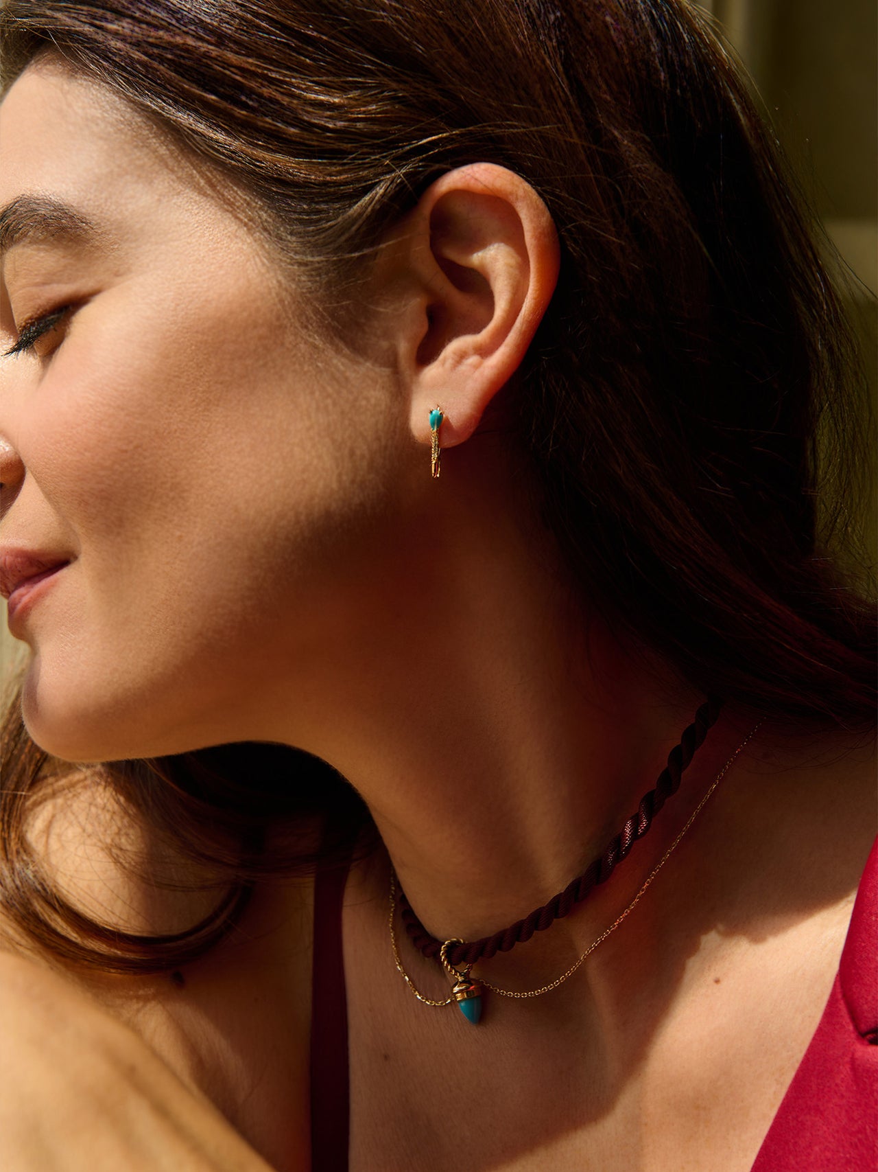 Mini Gemstone Diamond Safety Pin