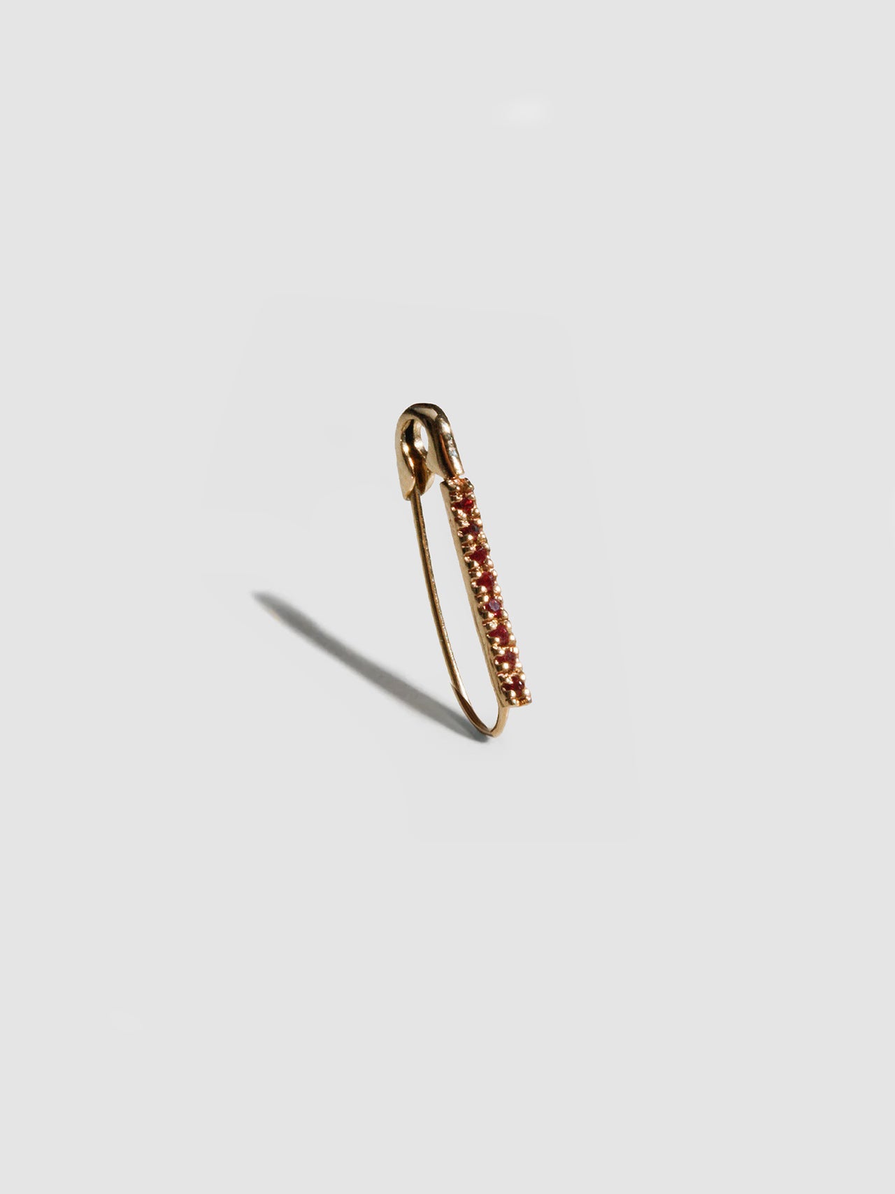 Mini Ruby Pave Safety Pin