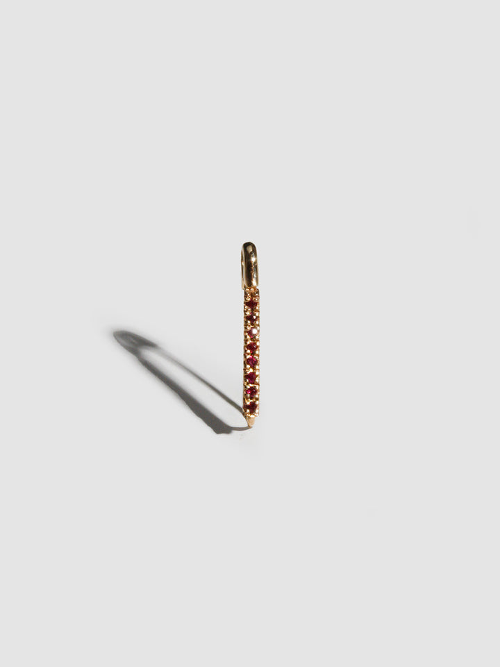 Mini Ruby Pave Safety Pin