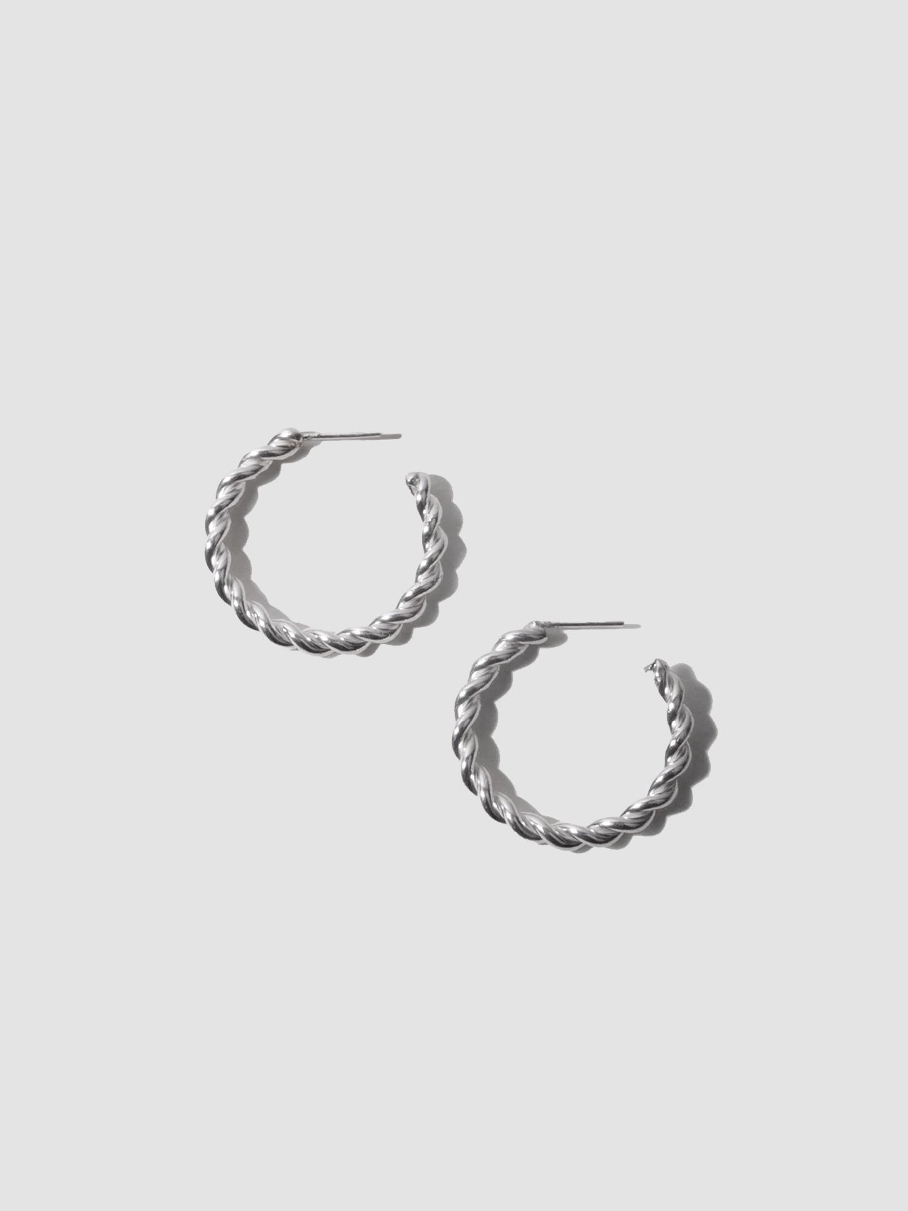 Hand-Twisted Spiral Rope Hoops - Archive Capsule