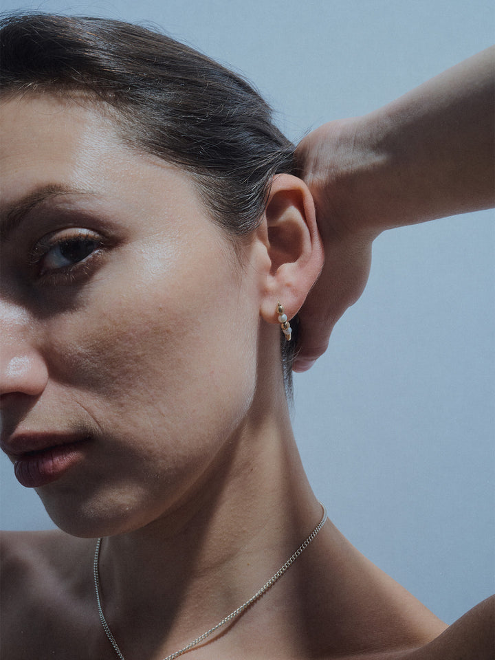 Mini Friendship Bead & Pearl Safety Pin