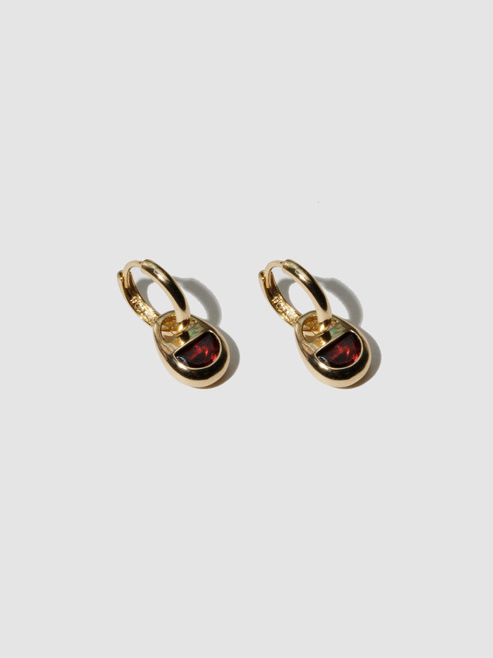 Mini Half Moon Lock Hoops