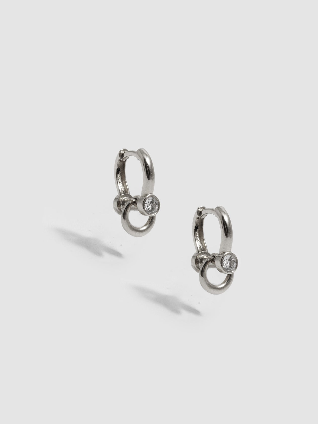 Pierced Barbell Huggies