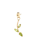 Peridot Stem Earring Jacket pictured on light grey background.
