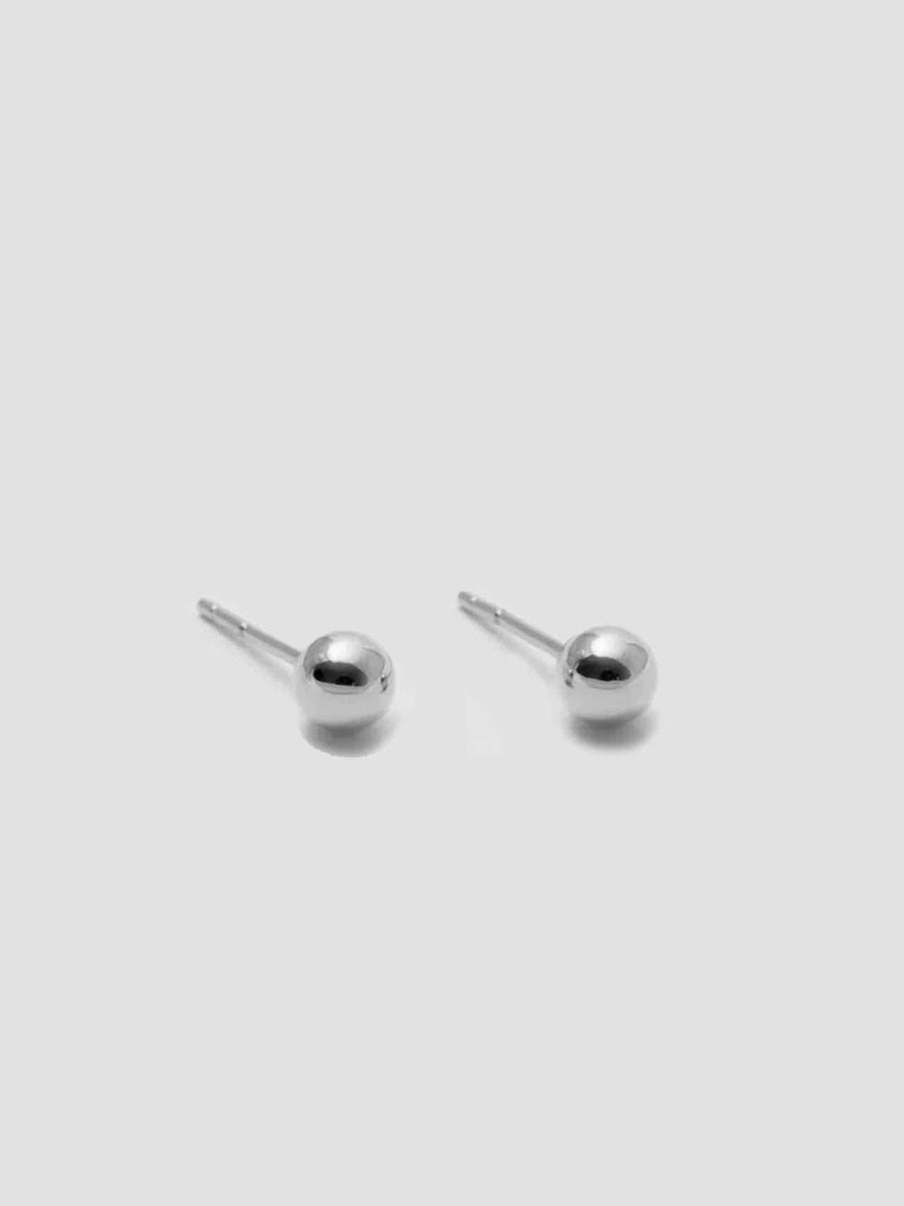 Sterling Silver Sphere Studs