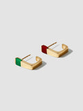 Vermeil Geo Huggies - Archival Collection