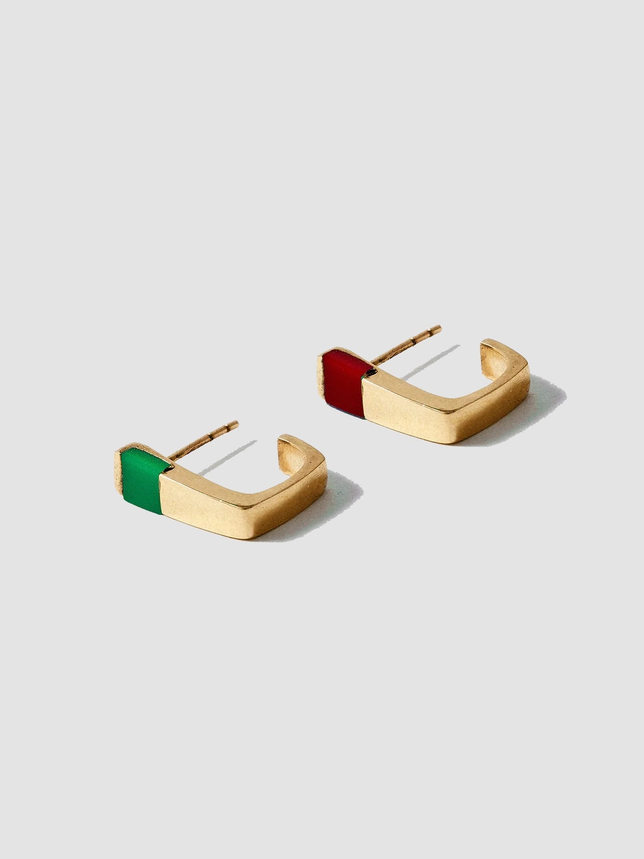 Vermeil Geo Huggies - Archival Collection