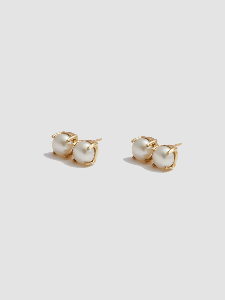 Deux Pearl Studs - Archival Collection