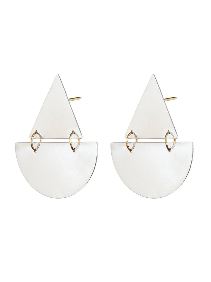 Sailboat Link Earrings -  Archival Collection