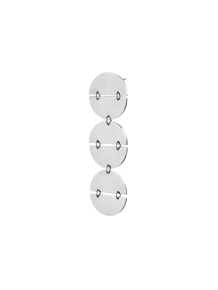 Circle Link Dangle Stud Earring - Archival Collection