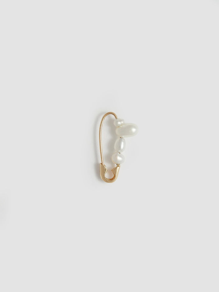 Loren Stewart Mini Mixed Pearl pin ピアス Mini Mixed Pearl Safety Pin Earring – Loren Stewart