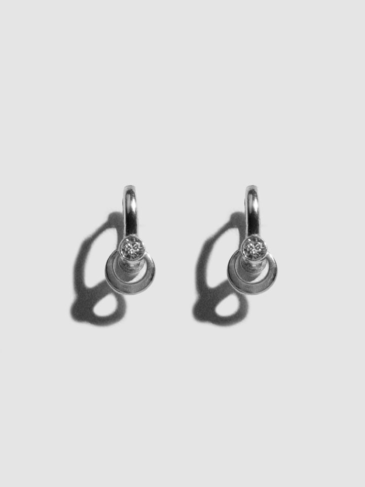 Pierced Barbell Huggies