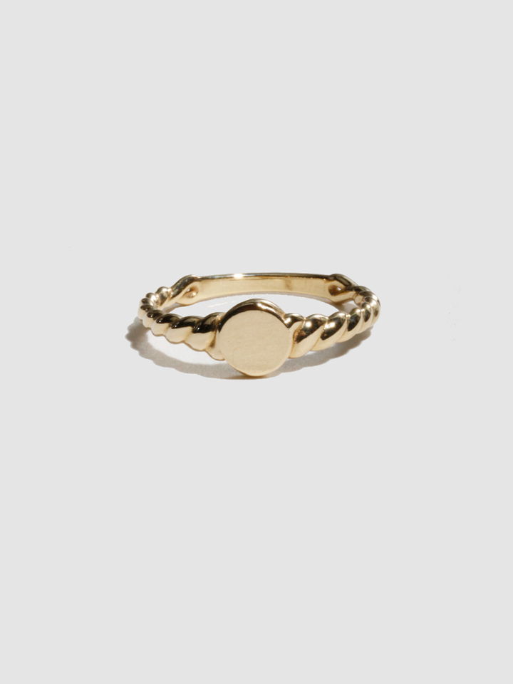 Solid Mini Rope ID Signet