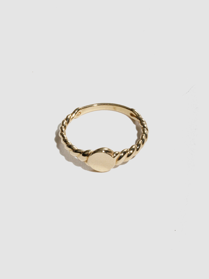 Solid Mini Rope ID Signet