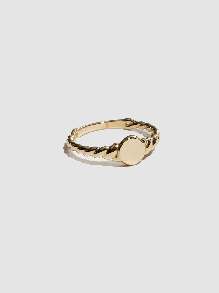 Solid Mini Rope ID Signet