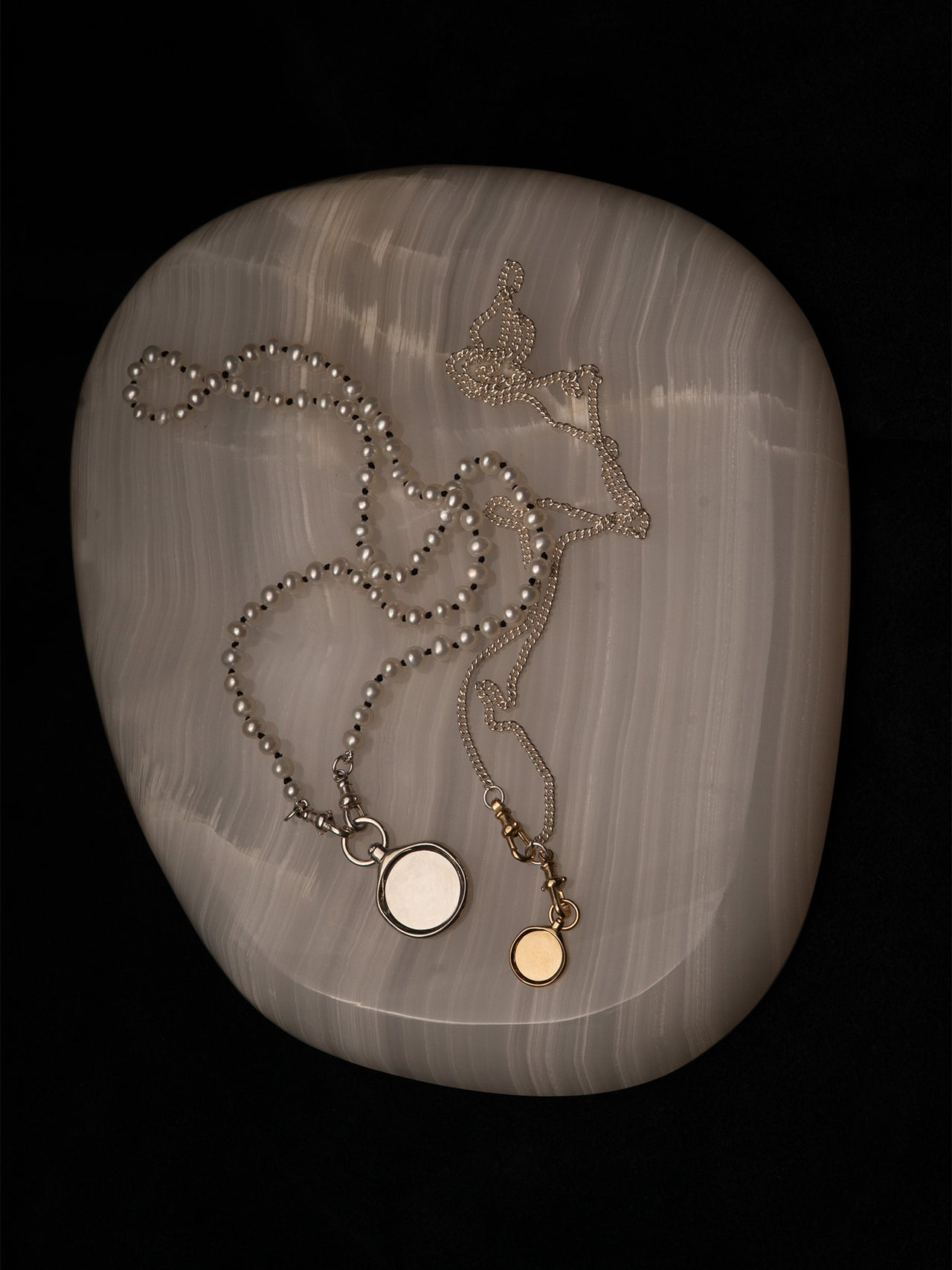 Pearl Vintage Clip Chain