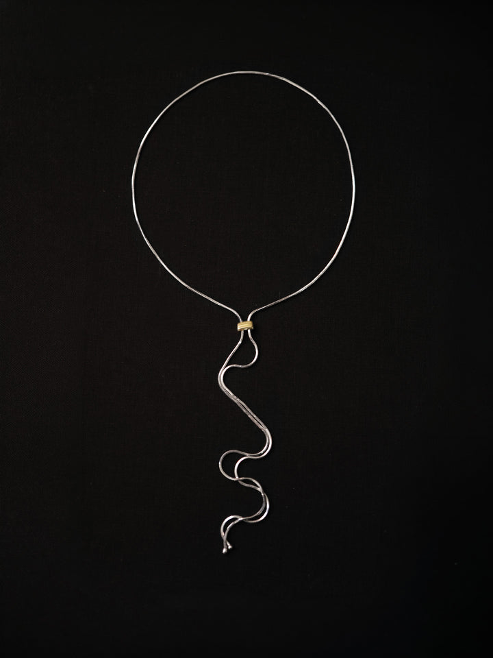 Mixed Metal Bolo Pendant