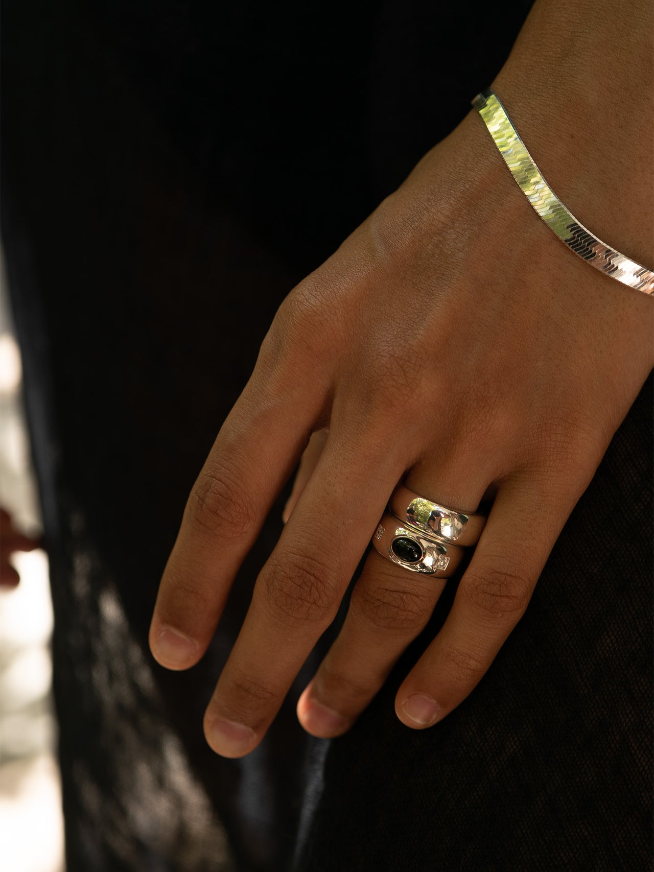 Gentry Diamond Oval Ring