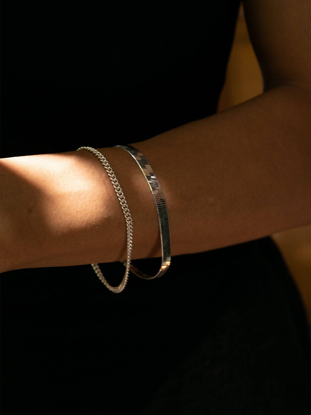 Sterling Silver Curb Chain Bracelet
