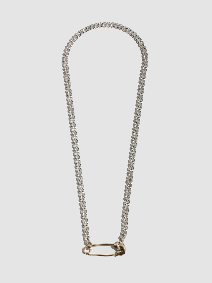 XL Industrial Safety Pin Necklace