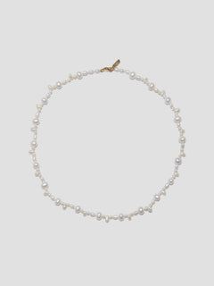 Belisimo Pearl Strand: Freshwater Mixed Pearl Strand 14kt Yellow Gold Closure 16'' Total Length