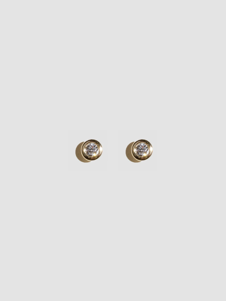 Diamond Bezel Studs