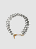 Clear Quartz Safety Pin Bracelet - Archival Collection