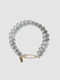 Clear Quartz Safety Pin Bracelet - Archival Collection