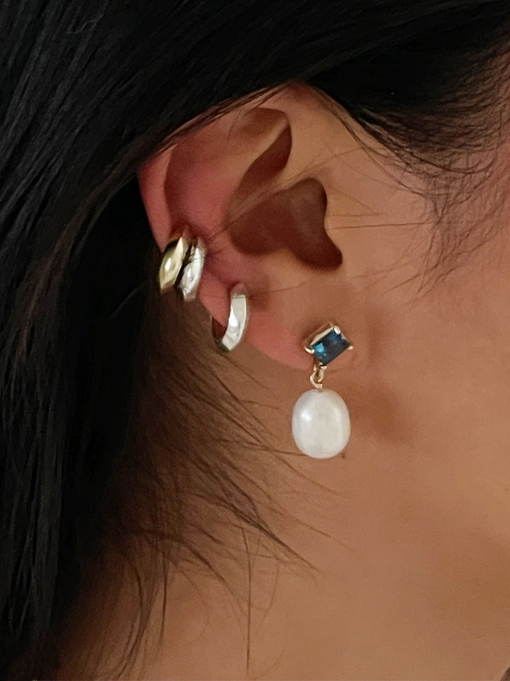 DreamCarnival1989 Deluxe Drop Earings for Women boucle d'oreille femme  Rhodium Color Elegant Dangle Pearl Wedding Jewelry WE4030