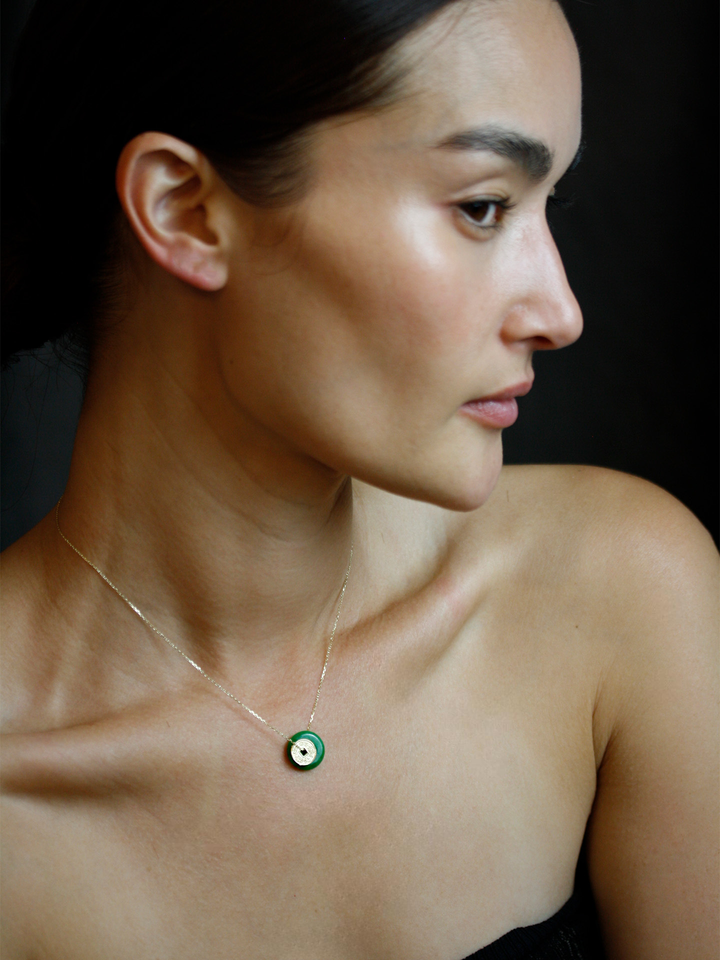 Jade Coin Necklace