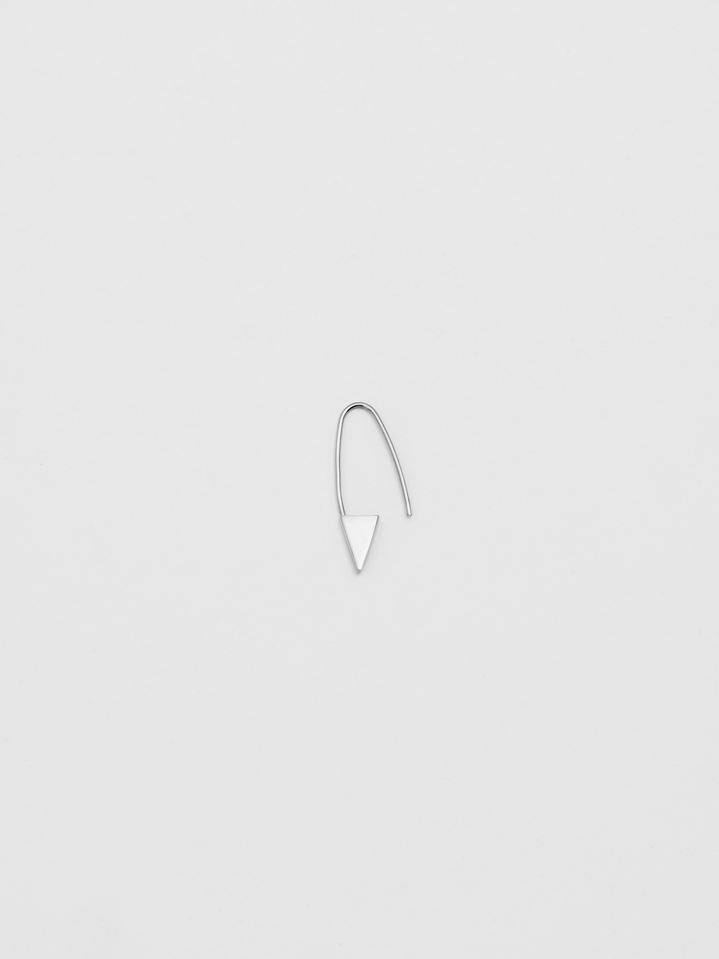 Mini Triangle Safety Pin Earring