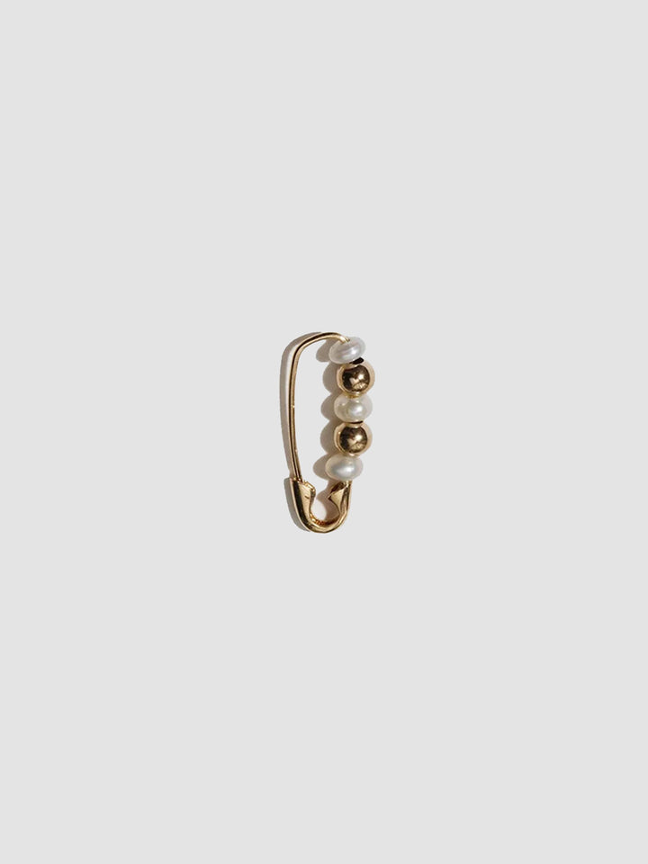 Mini Friendship Bead & Pearl Safety Pin