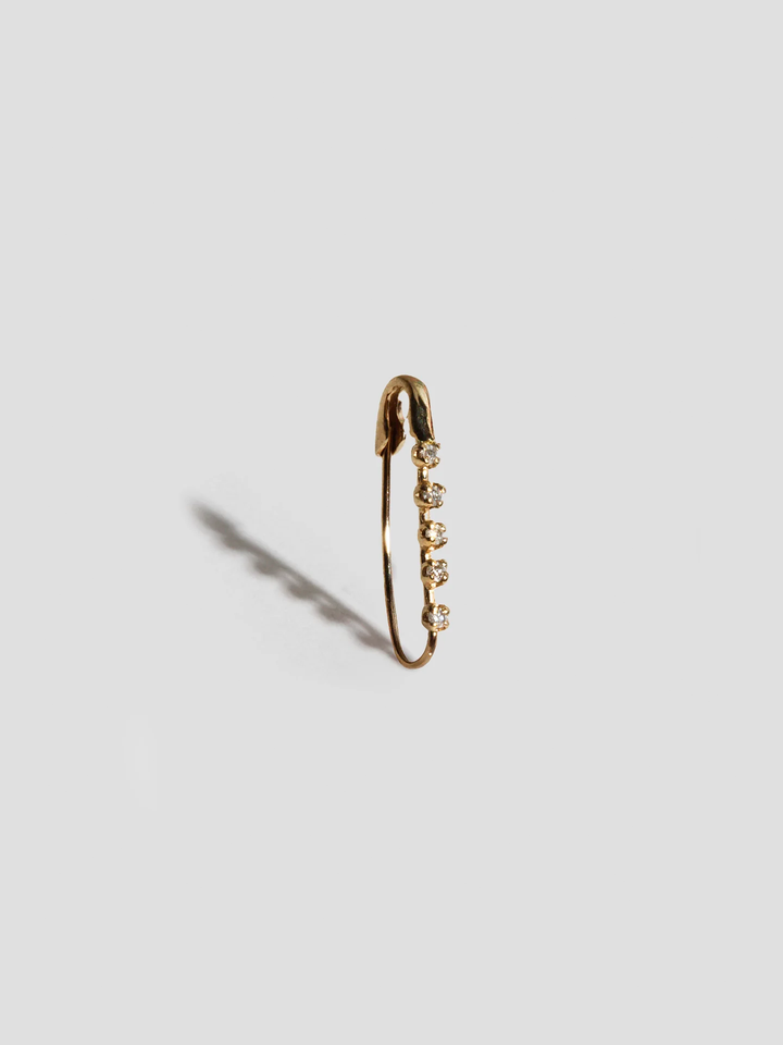 Mini Diamond Prong Safety Pin – Loren Stewart - Main Image