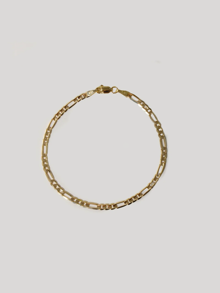 GAGAN　figaro chain bracelet Solid Figaro Chain Bracelet – Loren Stewart