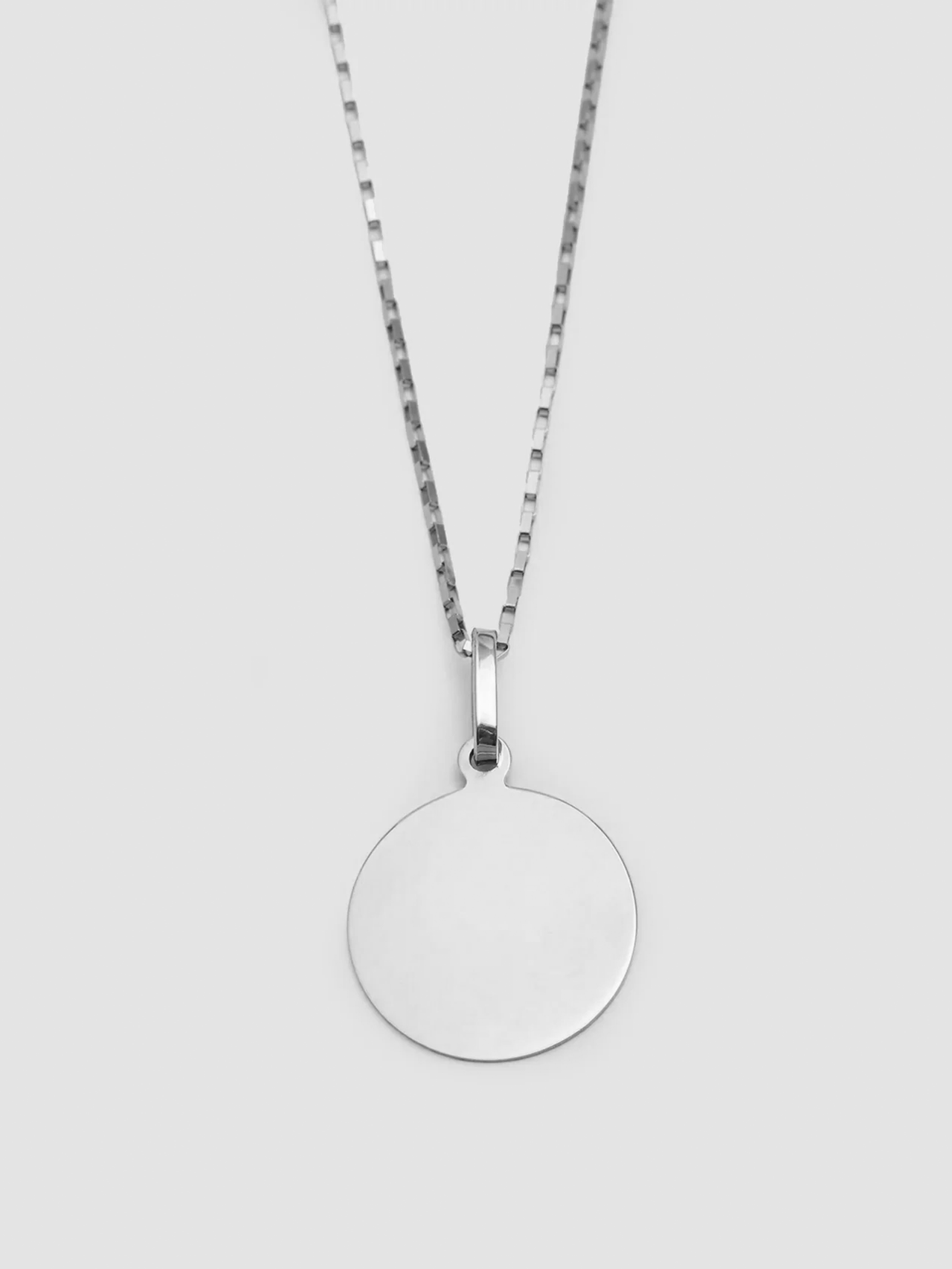 Sterling Silver Disk Pendant