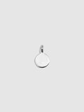 Mini Disk Pendant pictured on light grey background. 