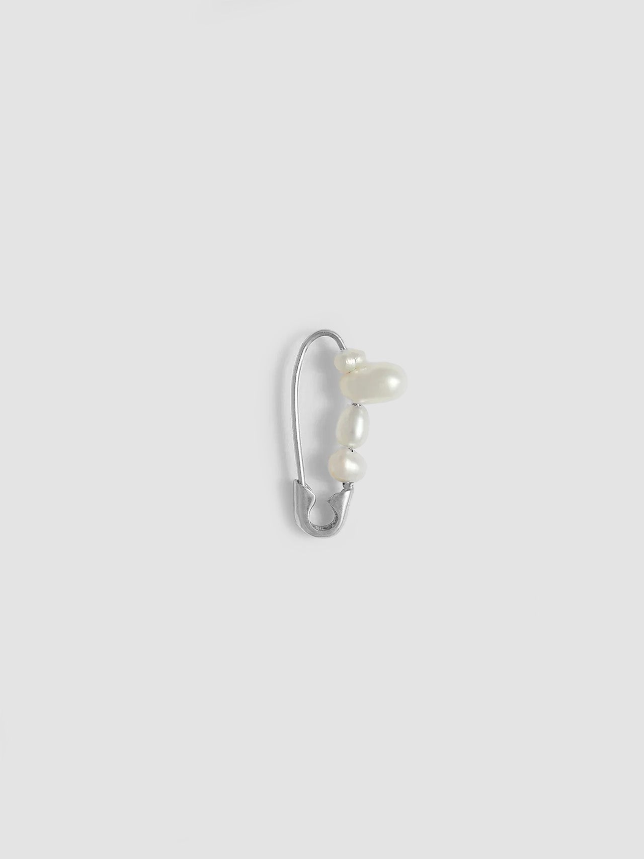 Mini Mixed Pearl Safety Pin Earring