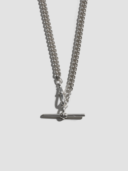Industrial T-Bar Curb Chain Necklace – Loren Stewart