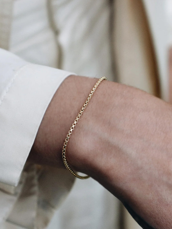 ゴールド チェーンバングル Loren Stewart k14 Vermeil Chainmail Bracelet – Loren Stewart