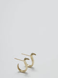 Close up of Serpent Huggie Earrings