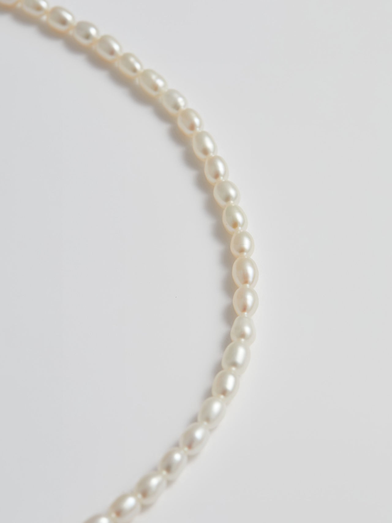Adjustable Rice Pearl Youth Necklace