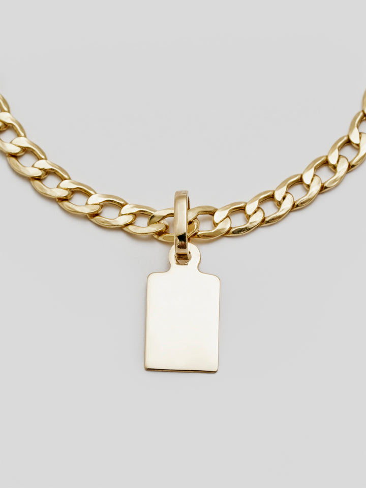 Xl Lightweight Havana Bracelet "Baby Collection":14Kt Yellow Gold Havana Chain  Length: 5”