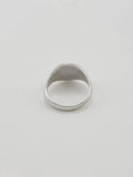 Back Shot of Baby Signet Ring: Sterling Silver Signet Ring ID Signet with a 10mm Diameter