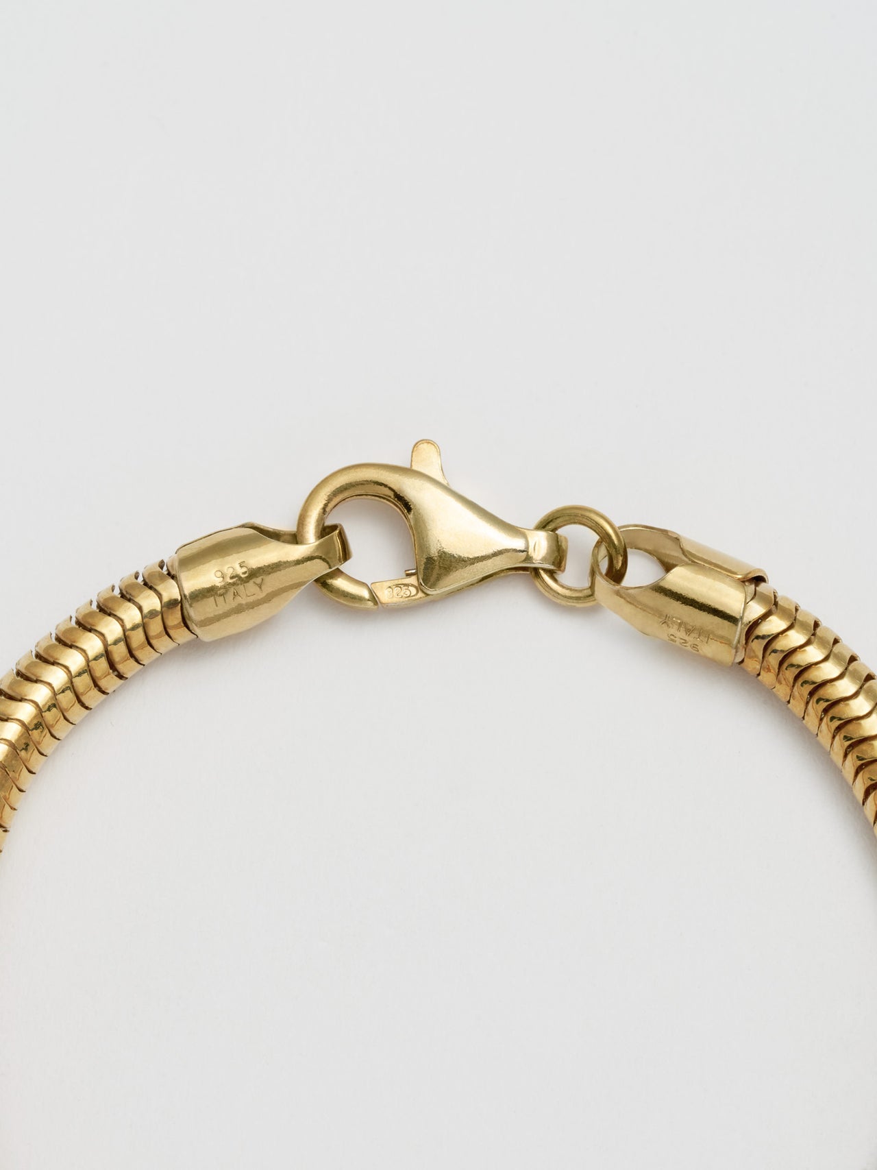 Vermeil Hollow Zenith Bracelet: Snake Chain Width: 5mm  Length: 7mm