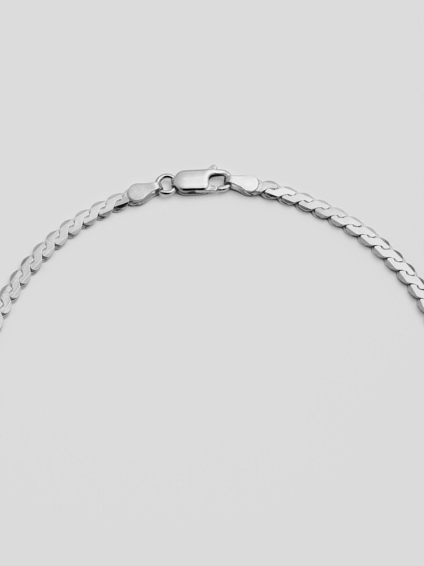 Close up of clasp on Serpentine Chain Necklace