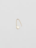 Heart Safety Pin Earring