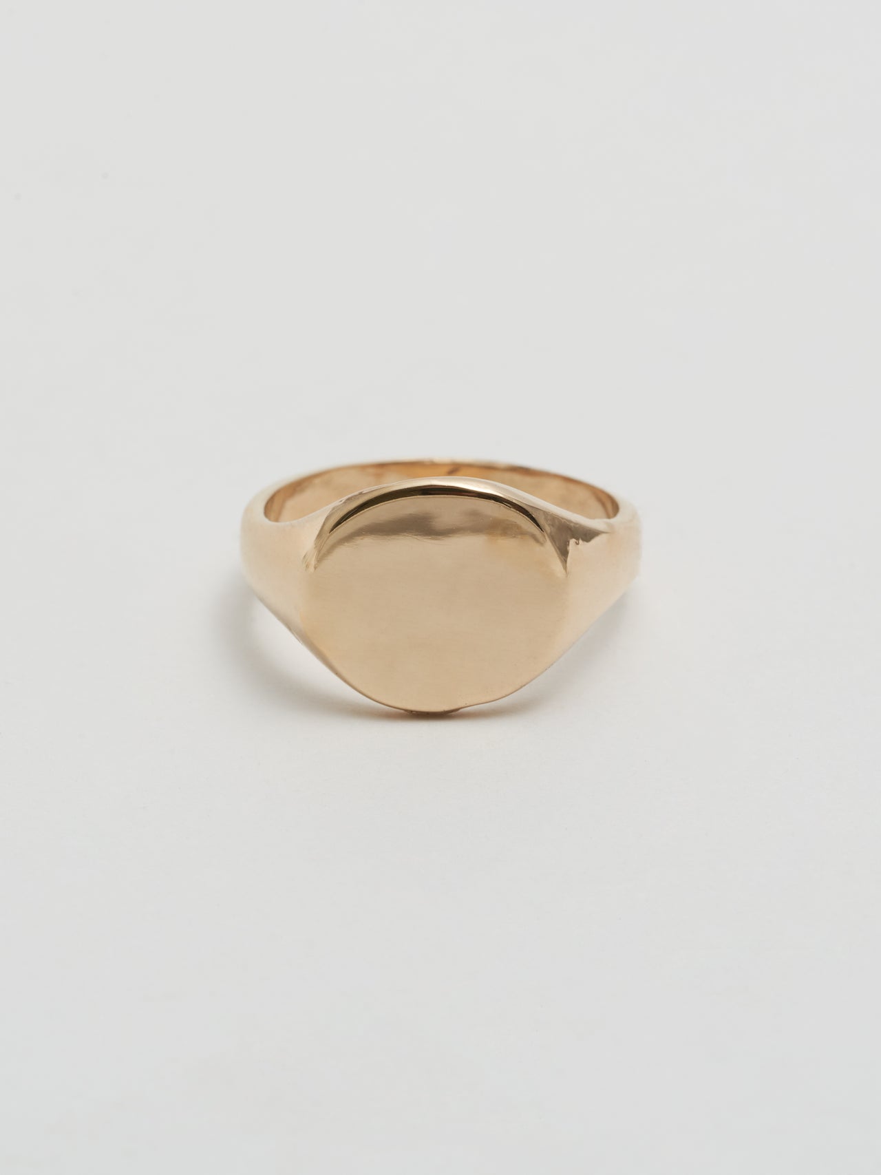 Baby Signet Ring: 14Kt Yellow Gold Signet Ring ID Signet  with a 10mm Diameter