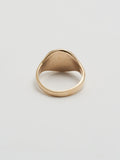 Back Shot of Baby Signet Ring: 14Kt Yellow Gold Signet Ring ID Signet with a 10mm Diameter