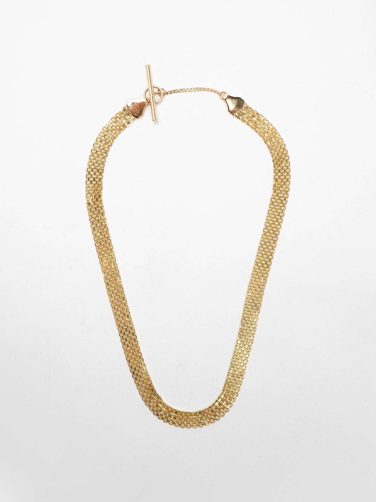 14kt Yellow Gold Chainmail Necklace - Archival Collection