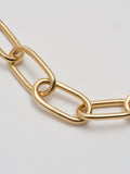 Close up of link on Vermeil Industrial XXL Long Link Chain Necklace